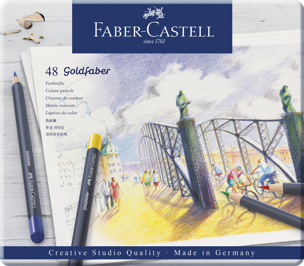 Faber Castell Kredki Goldfaber 48 kol. opak. metal FABER CASTELL