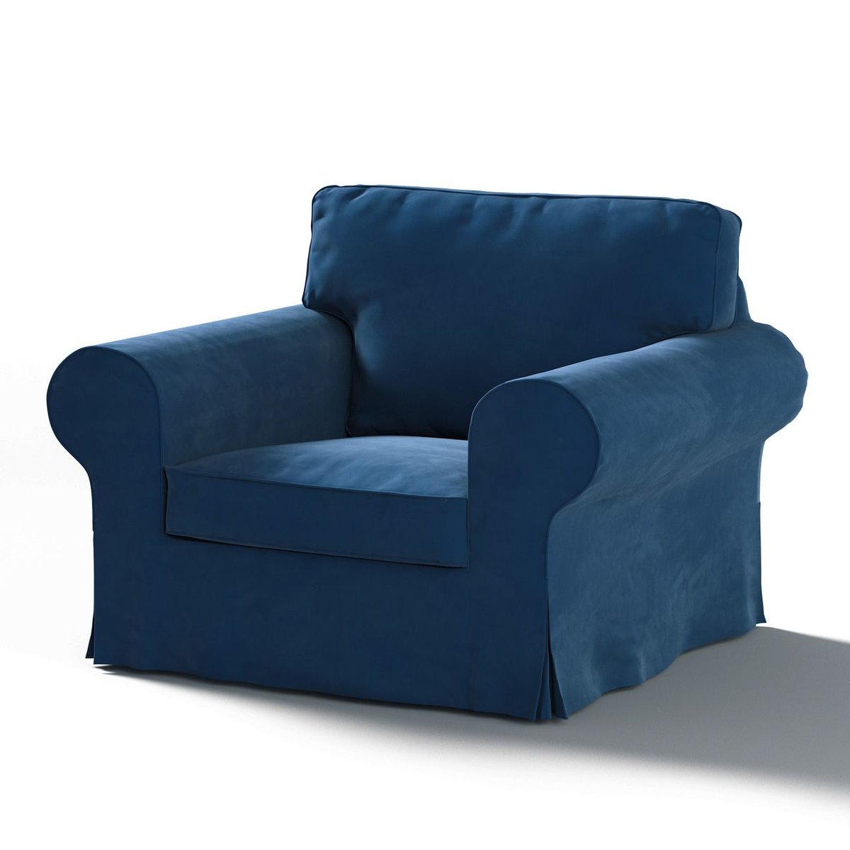 Dekoria Pokrowiec na fotel Ektorp granat 103 x 82 x 73 cm Velvet