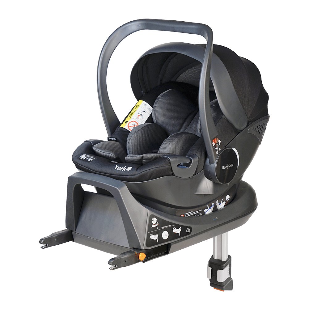 BabySafe York 0-13 kg Czarno-szary