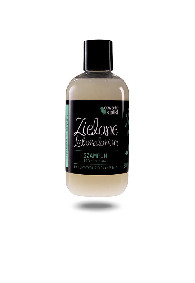 Zielone Laboratorium Zielone Laboratorium Szampon Detoksykujący Proteiny owsa i zielona herbata 250 ml
