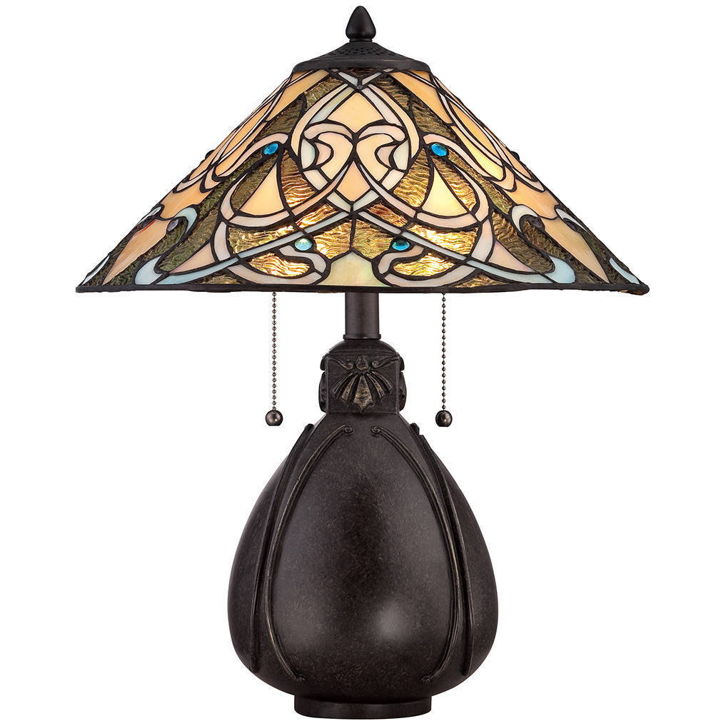 Quoizel Lampka stołowa witrażowa 2pł QZ/INDIA/TL INDIA QUOIZEL