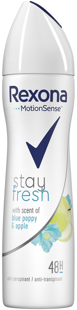 Rexona STAY FRESH WOMAN DEZODORANT SPRAY BLUE POPPY & APPLE 150ML