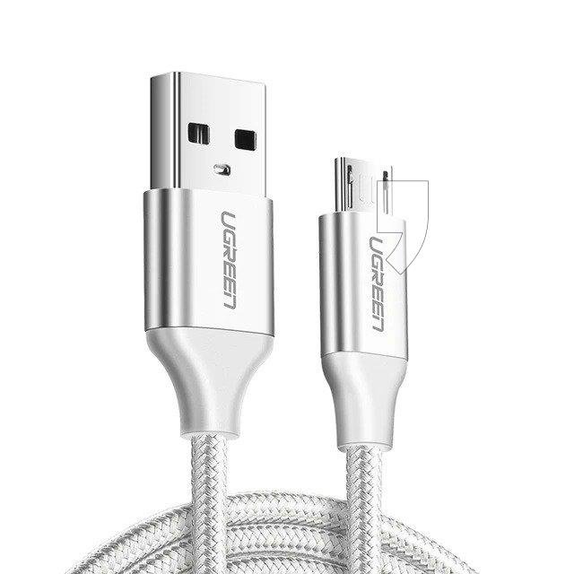 UGREEN Kabel 60152 (Micro USB M - USB 2.0 M; 1,5m; kolor biały) 2_223285