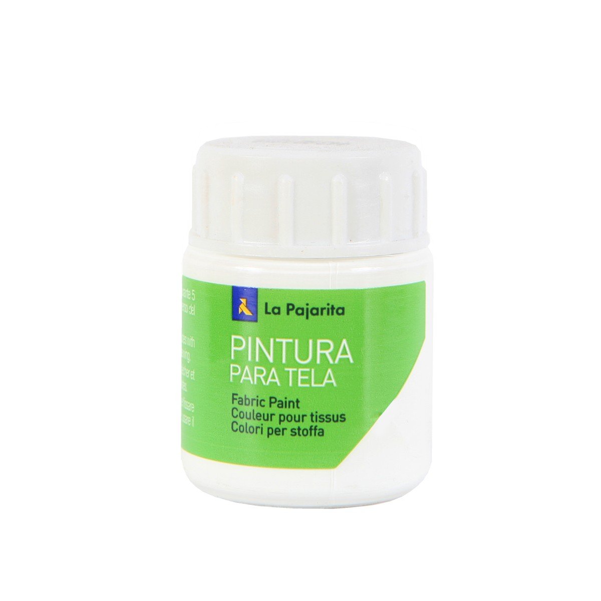 La Pajarita Muszka 114371 malarstwo tkanina, t-01, 25 ml, biała 114371