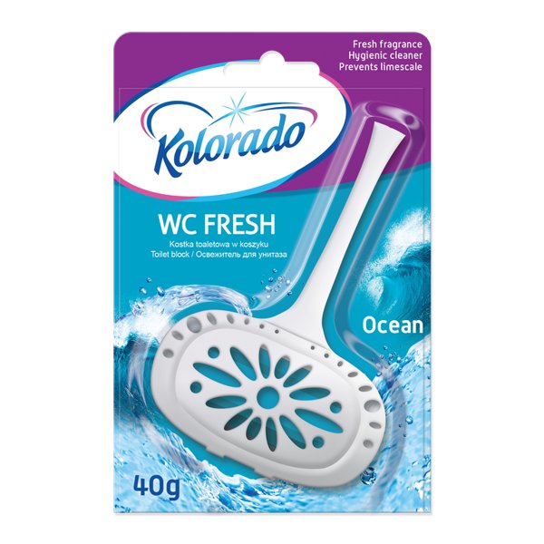 Kolorado WC Fresh Ocean 40g - kostka toaletowa w koszyku