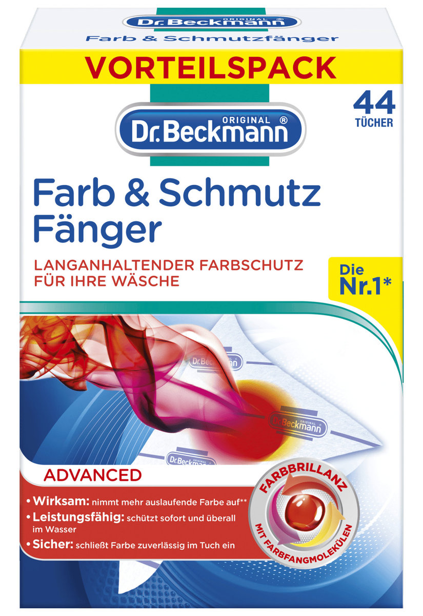 Dr. Beckmann Delta Pronatura Dr Farb&Schmutz chusteczki wyłapujące kolor 44szt
