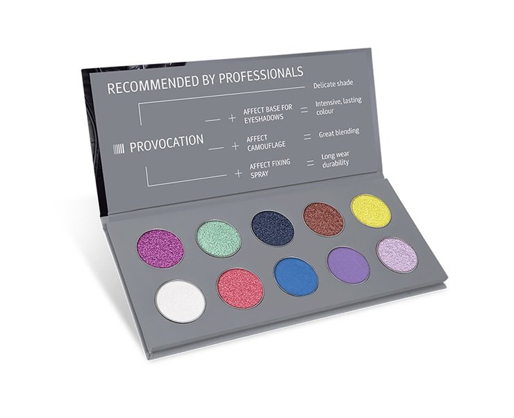 Affect Provocation Pressed Eyeshadow Palette paleta cieni prasowanych 10x2-2.5g 5902414436008 [12301849]