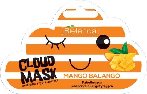 Bielenda Cloud Mask MANGO BALANGO Bąbelkująca maseczka energetyzująca 6g 1234615989