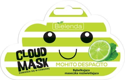 Bielenda Cloud Mask MOHITO DESPACITO Bąbelkująca maseczka rozświetlająca 6g 1234615987
