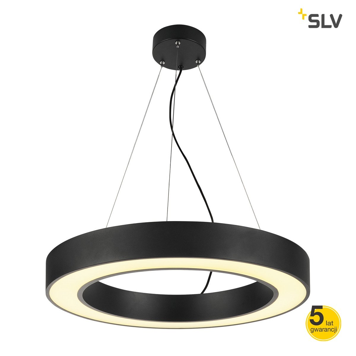 SLV MEDO PRO 60 RING lampa wisząca czarna LED 133840