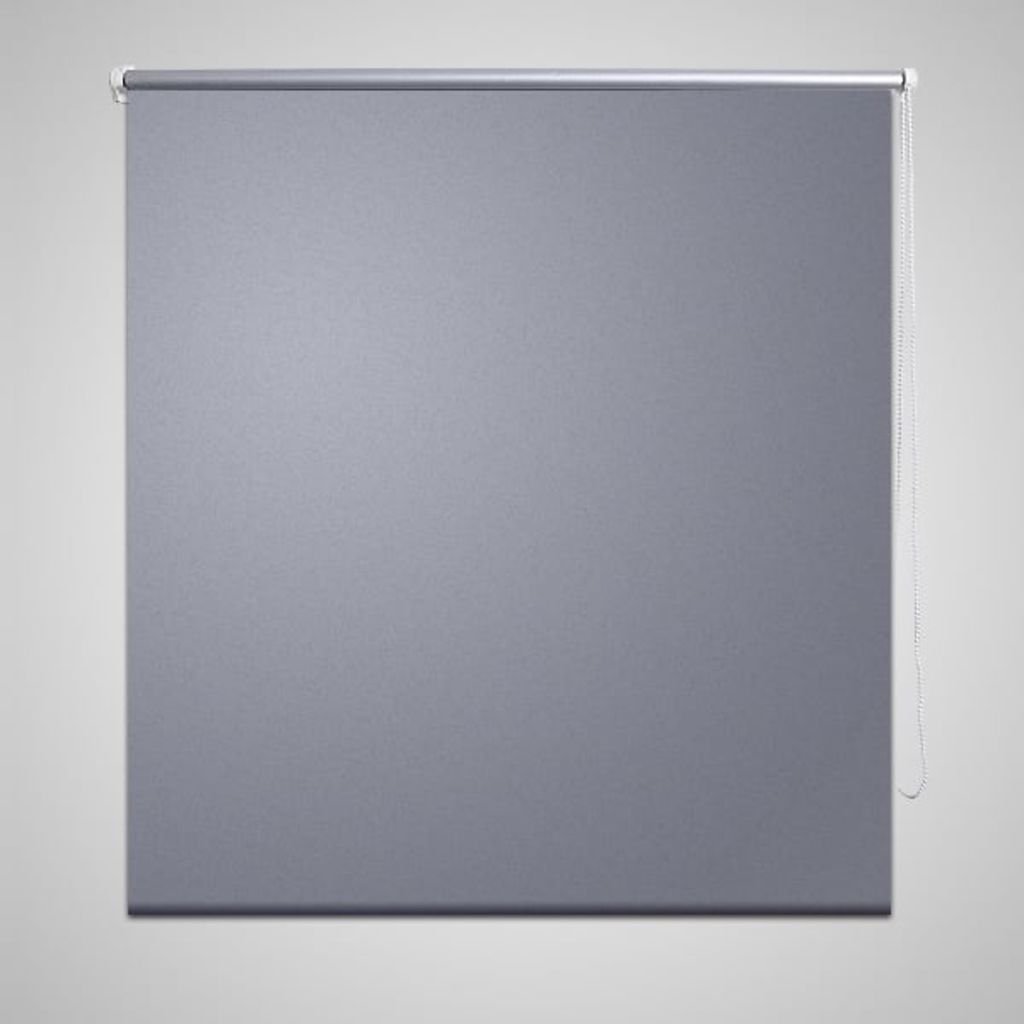vidaXL Roleta okienna zaciemniająca szara 100 x 175 cm