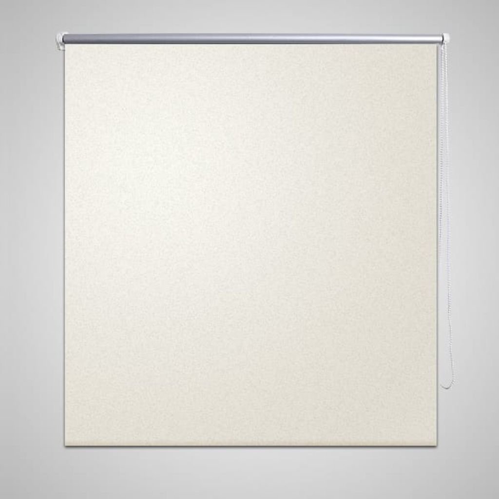 vidaXL Roleta okienna zaciemniająca ciemna biel 120 x 175 cm
