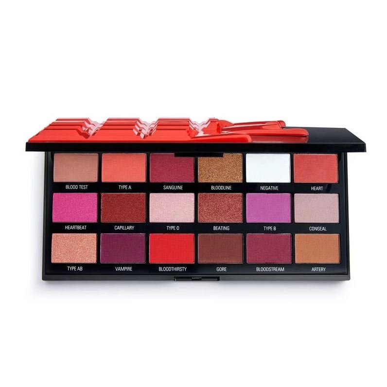 REVOLUTION I Heart I Heart BLOOD CHOCOLATE - SHADOW PALETTE - Paleta 18 cieni do powiek I HCP1DPO