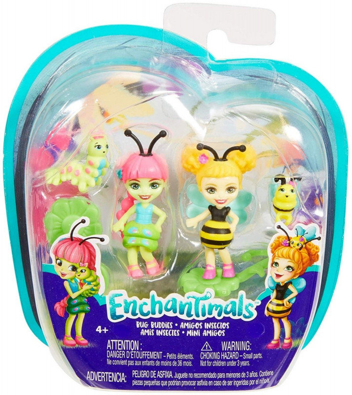 Mattel Figurki Enchantimals małe Gąsienica i Pszczoła