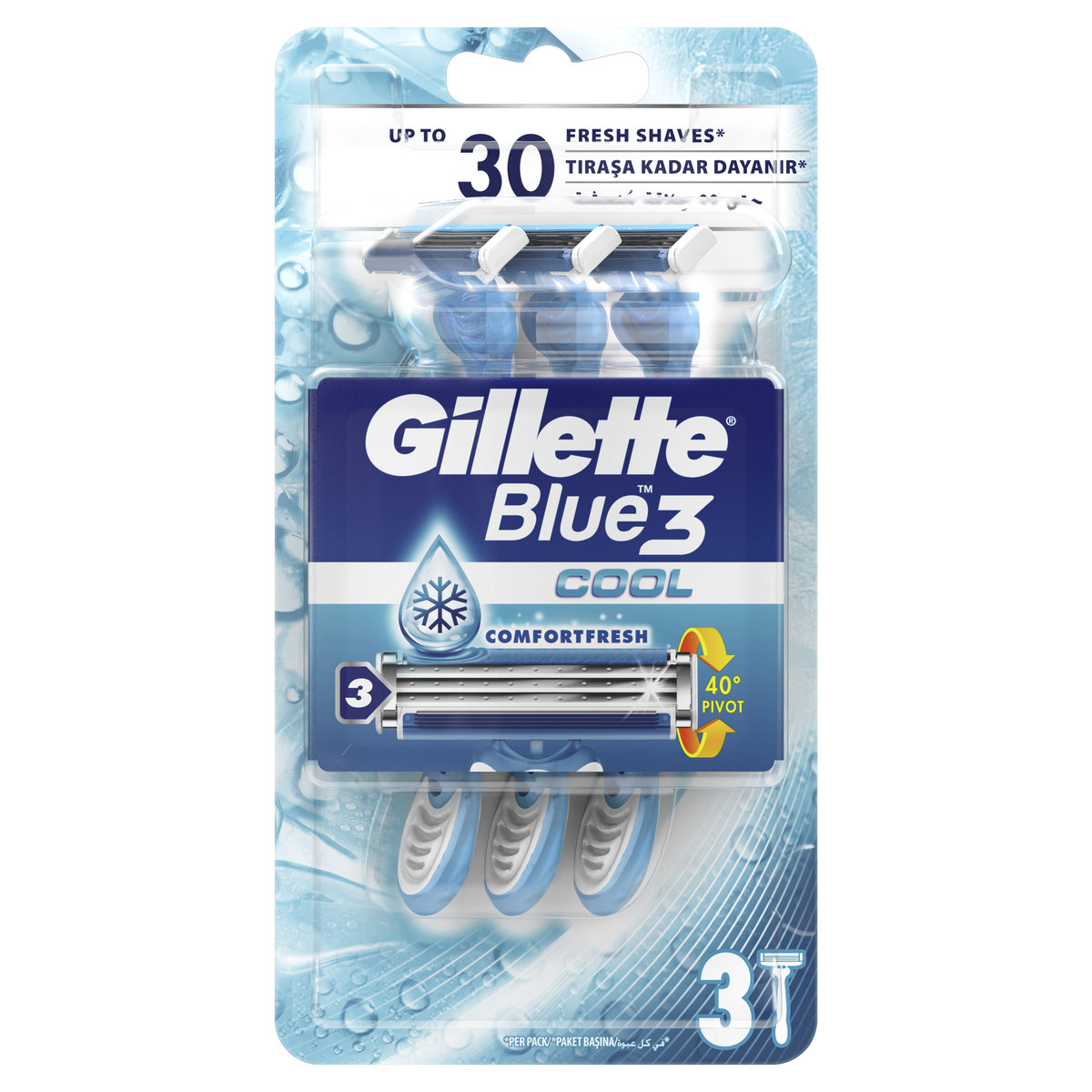 Gillette Blue3 Maszynka do golenia Cool 3 szt.
