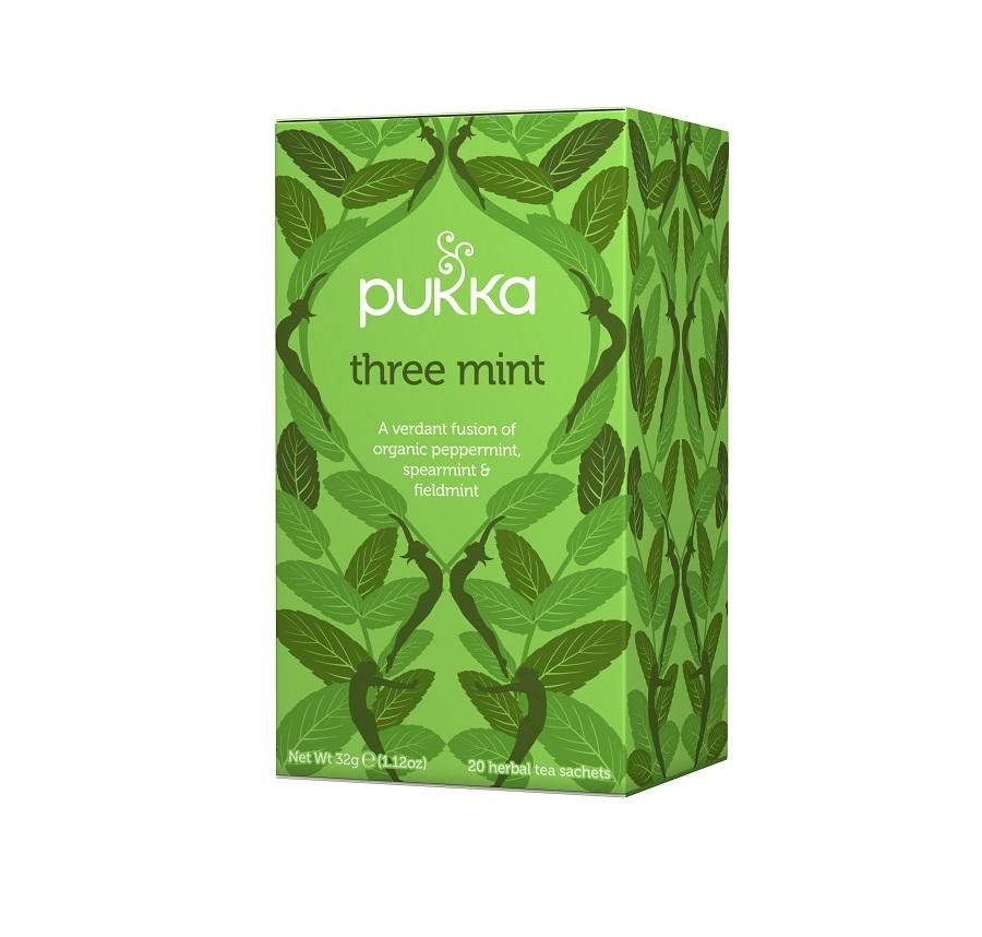 Pukka Herbata ziołowa Three Mint 20 sasz. Bio