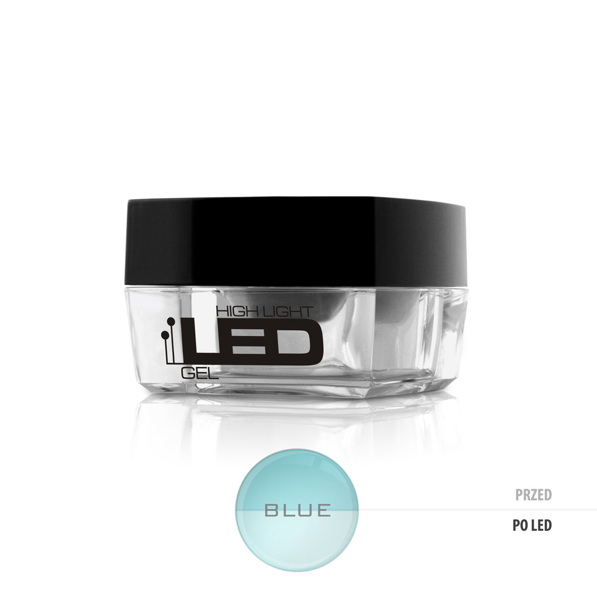 Silcare High Light Led Gel średniogęsty jednofazowy żel do paznokci Blue 15g