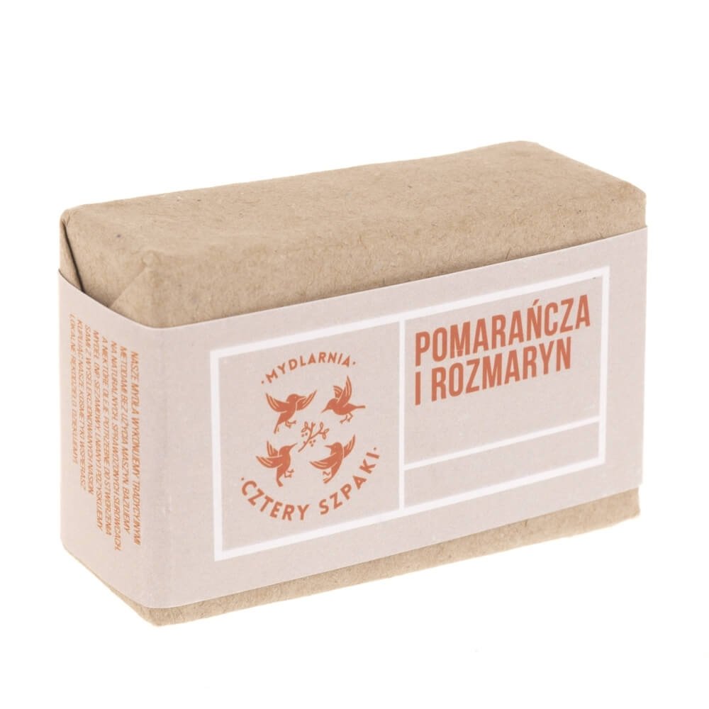 Naturalne mydło Pomarańcza i Rozmaryn 4szpaki SS005