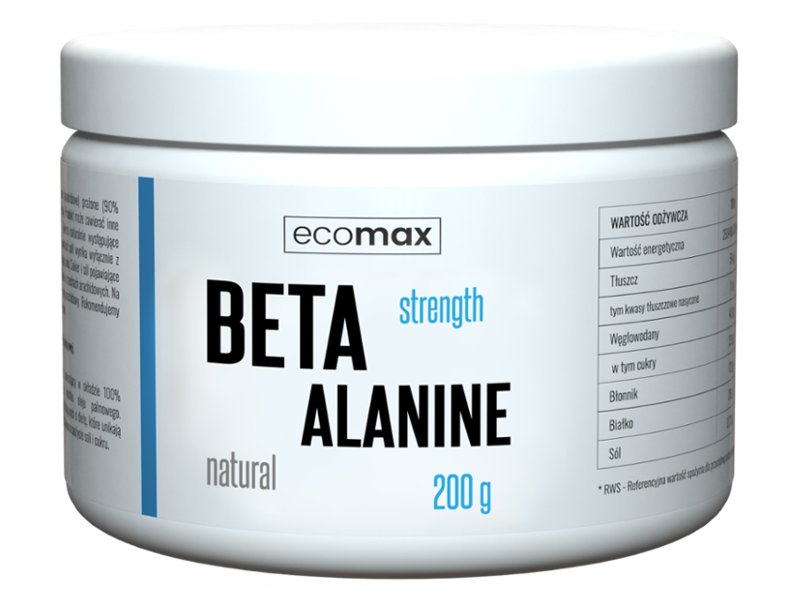 Ecomax, Suplement aminokwasy, Beta Alanine, 200 g