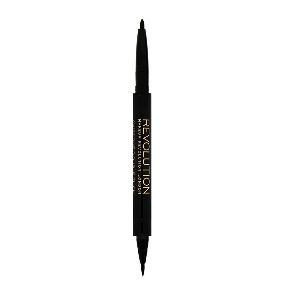 Makeup Revolution London London Awesome Dual Eyeliner Felt & Kohl eyeliner 0,18 g dla kobiet Black