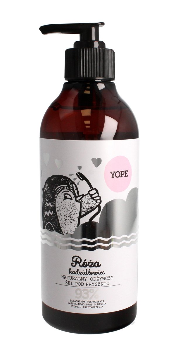 YOPE Yope naturalny odżywczy żel pod prysznic Róża i Kadzidłowiec 400 ml