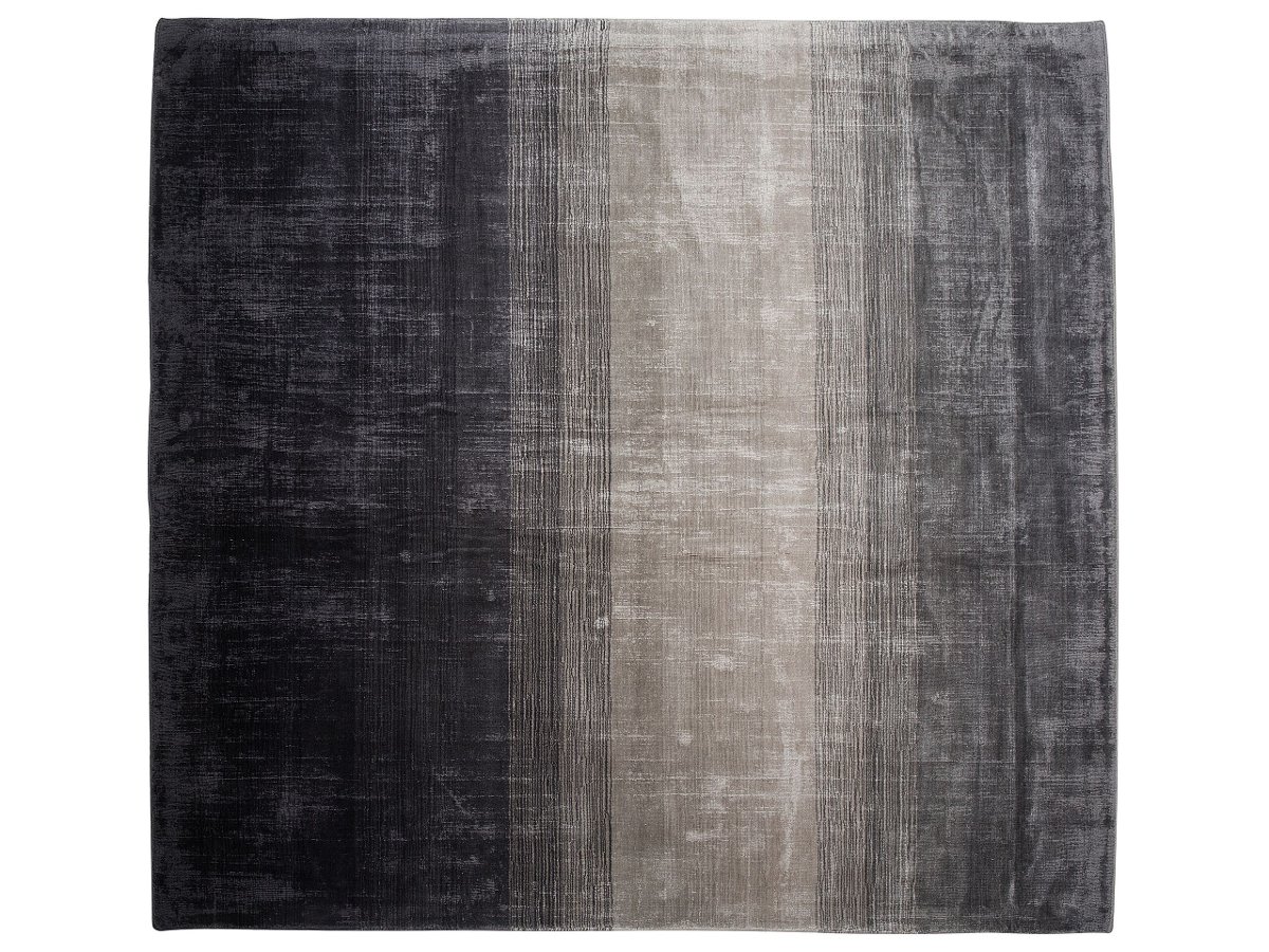 Beliani Dywan szaro-czarny 200x200 cm krótkowłosy ERCIS