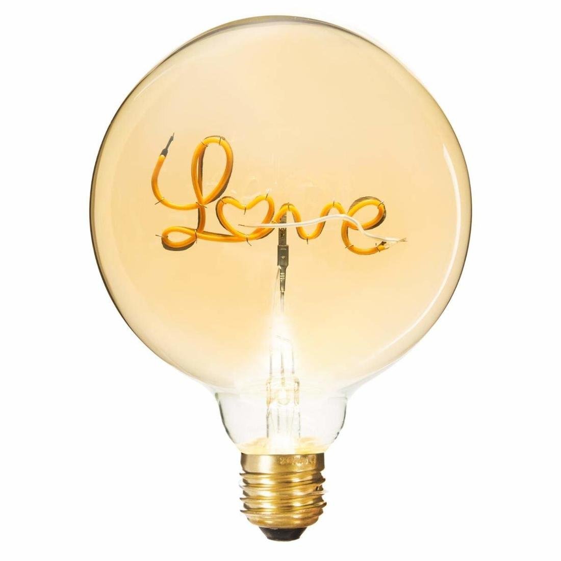Atmosphera Żarówka Love oświetlenie LED z oryginalnym wzorem,napis Love B07R1PVBKZ