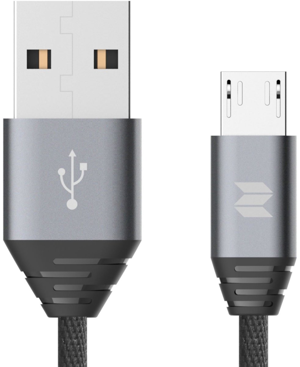 Rock Space Kabel USB  Kabel Nylonowy ROCK SPACE M5 Micro-USB 100cm 2,1A 2050