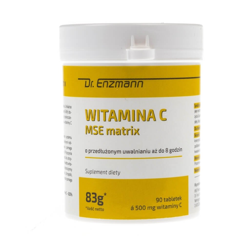Mito Pharma Witamina C MSE Matrix Naturalna witamina C lewoskrętna witamina C 90 tabletek