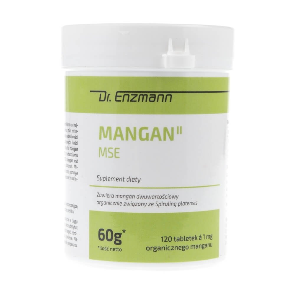 Mito Pharma Mangan MSE 120 tabl Mangan ze spiruliny Dr Enzmann