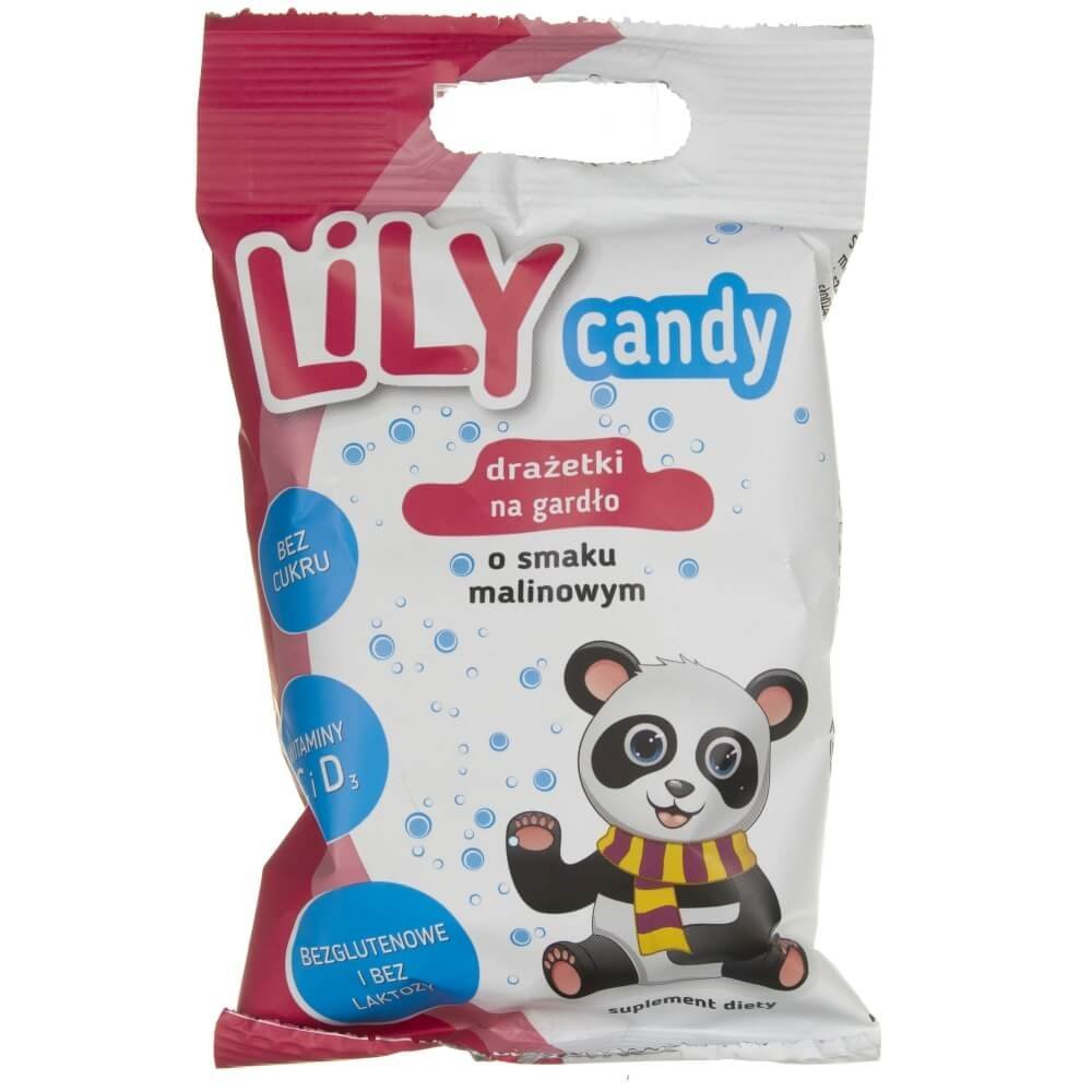 7Pharma Lily Candy drażetki na gardło smak malinowy - 40 g LILY169