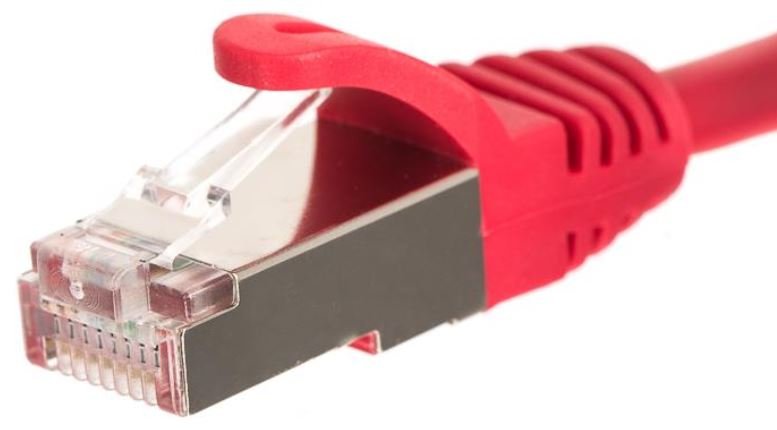 Patchcord RJ45 kat. 5e Ftp/stp, 0,5m czerwony