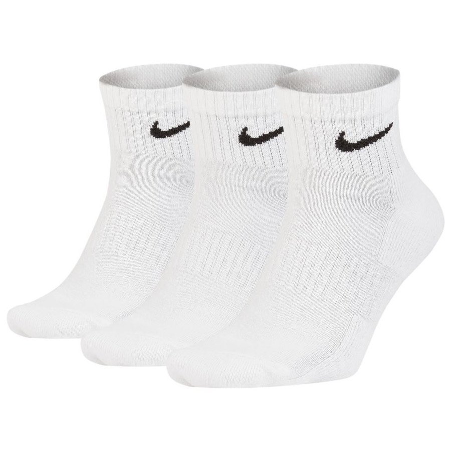 Nike, Skarpety sportowe, 3-pack, Everyday Cushion Ankle SX7667 100, biały, rozmiar 38/42