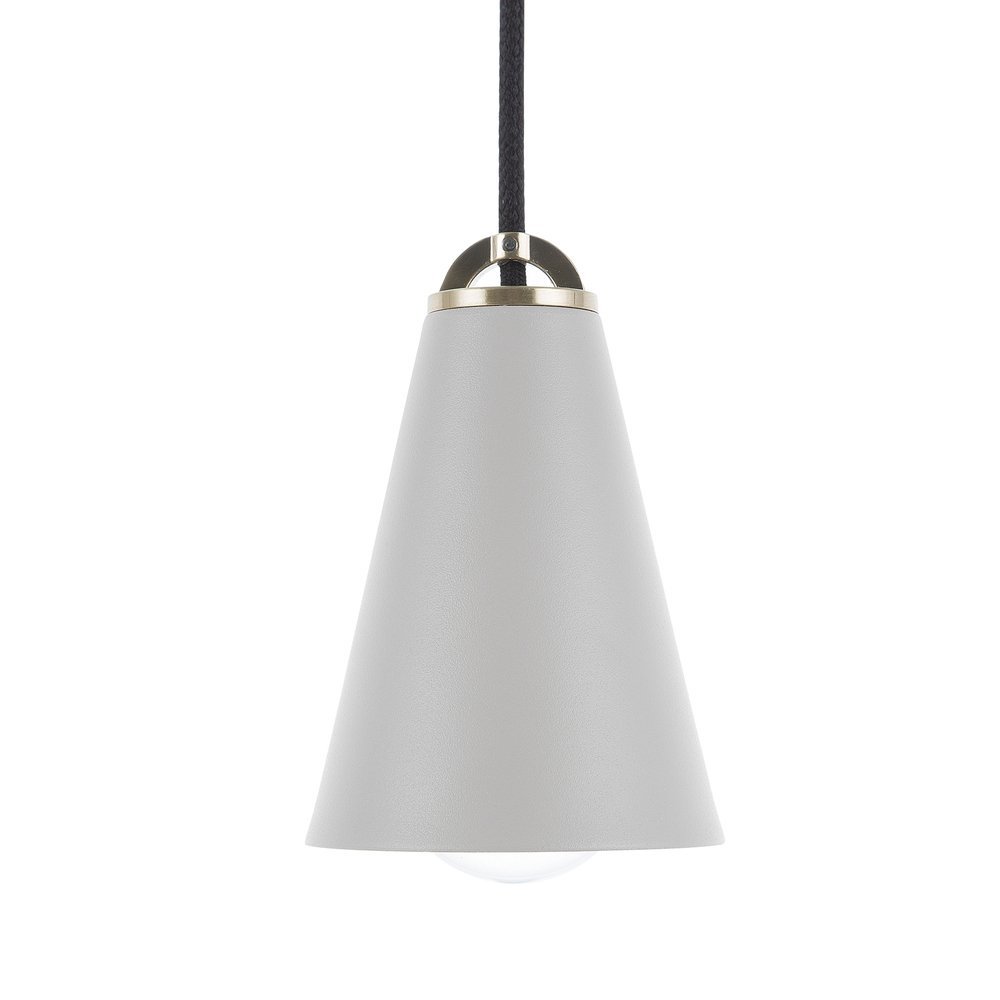 Beliani Lampa wisząca szara CARES