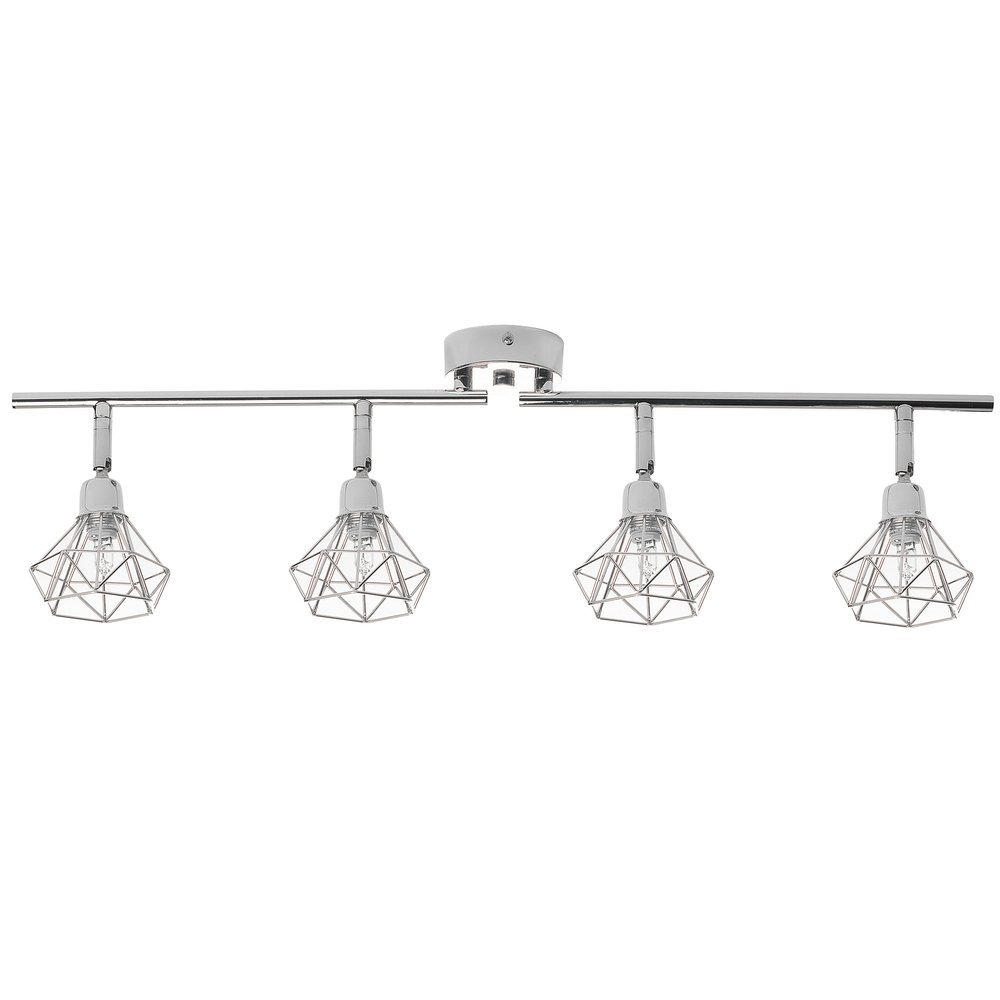 Beliani Lampa sufitowa srebrna ERMA