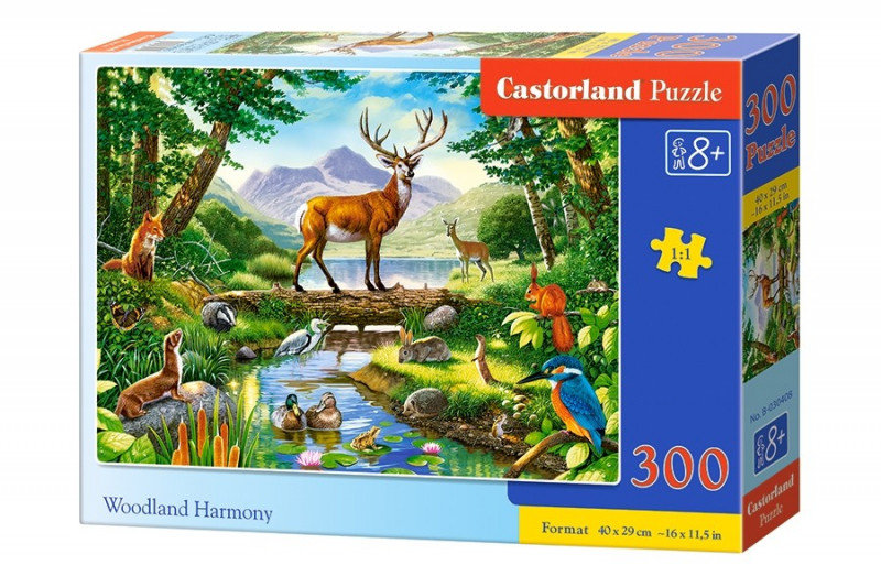 Castorland Puzzle 300 elementów. Leśna harmonia