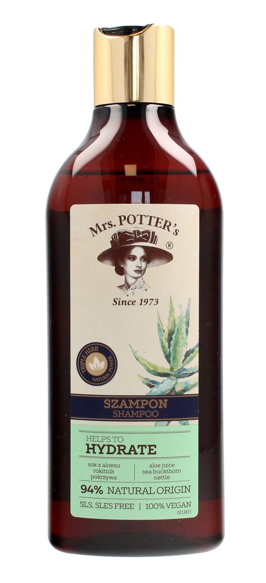Mrs. Potter's, Triple Herb, szampon do włosów suchych Hydrate, 390 ml