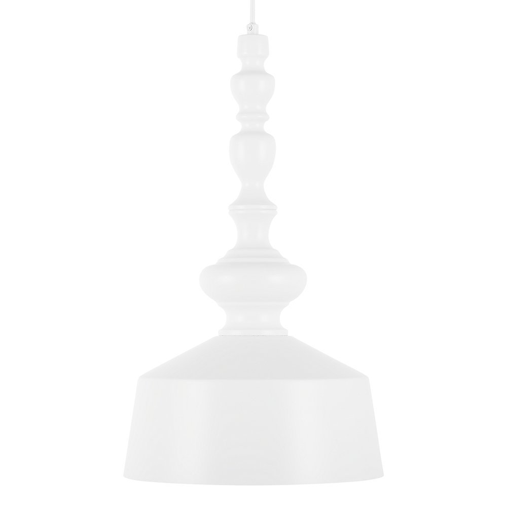 Beliani Lampa wisząca biała DRIVA