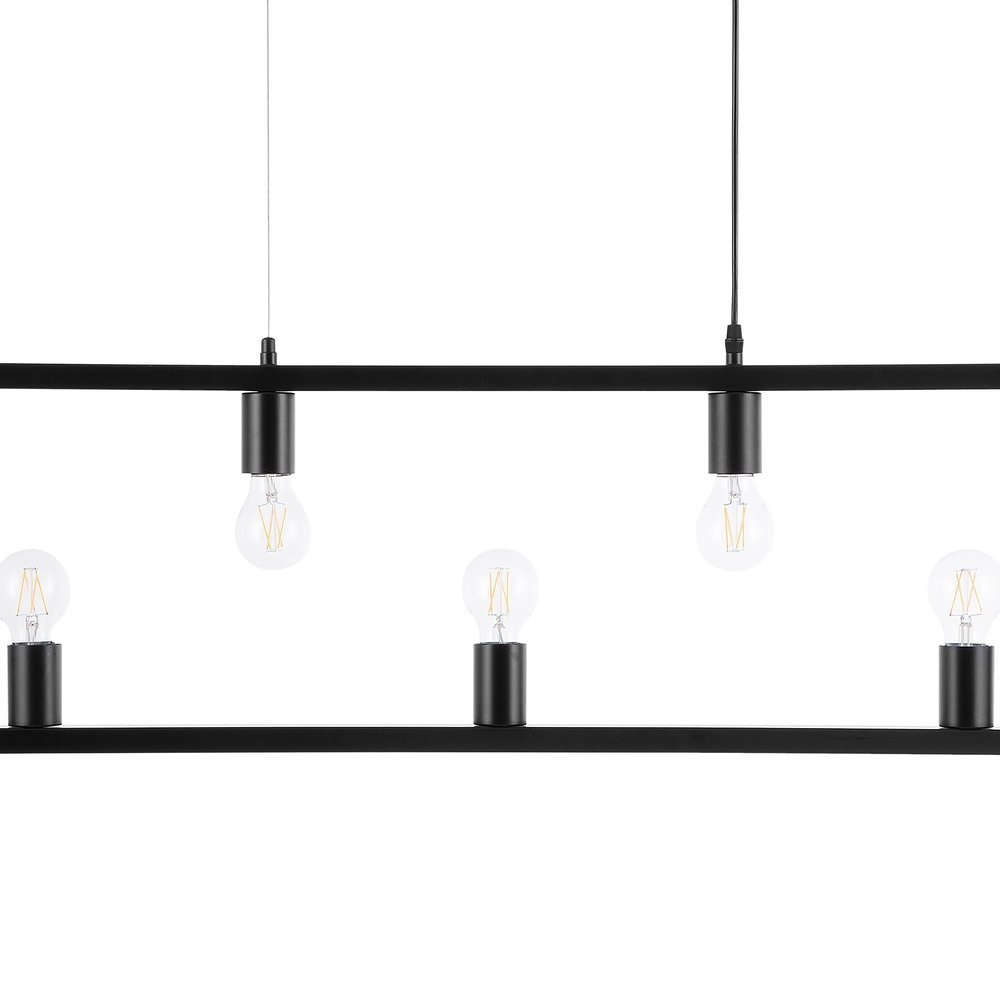 Beliani Lampa wisząca czarna BAYAS