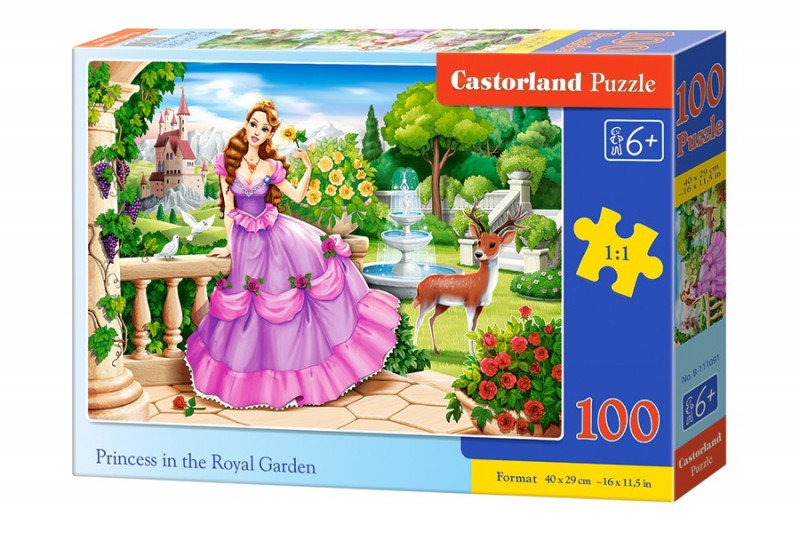 Castorland Puzzle 100 elementów. Księżniczka w ogrodzie