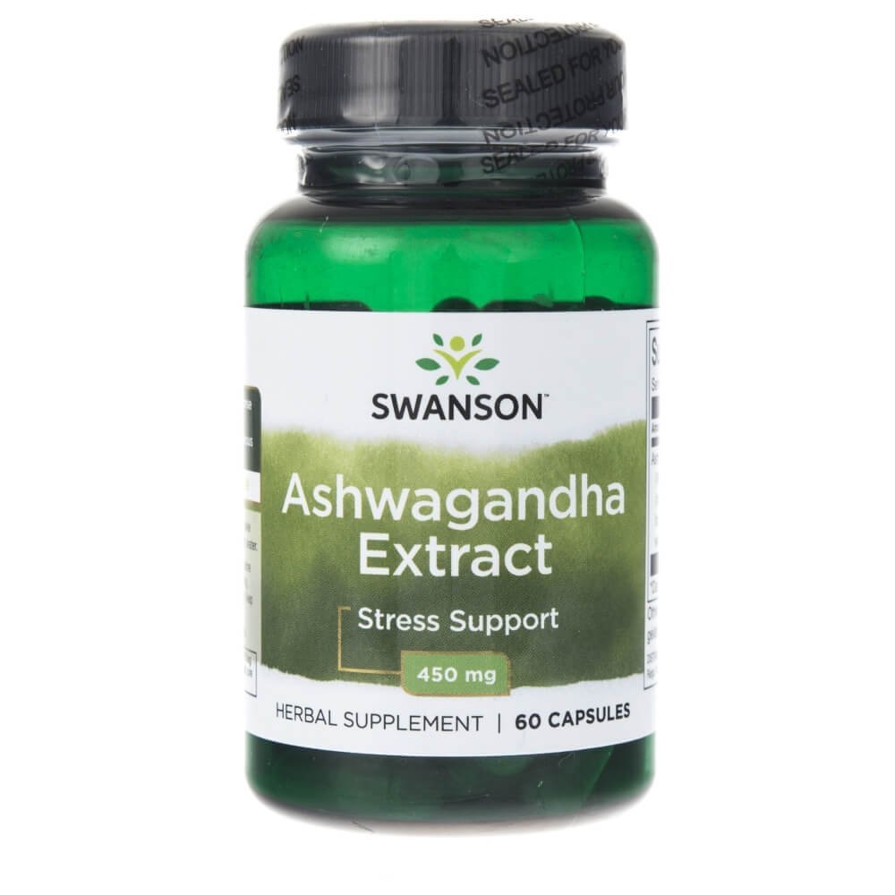 Swanson Ashwagandha Extract 450 mg 60 kapsułek (SWH287)