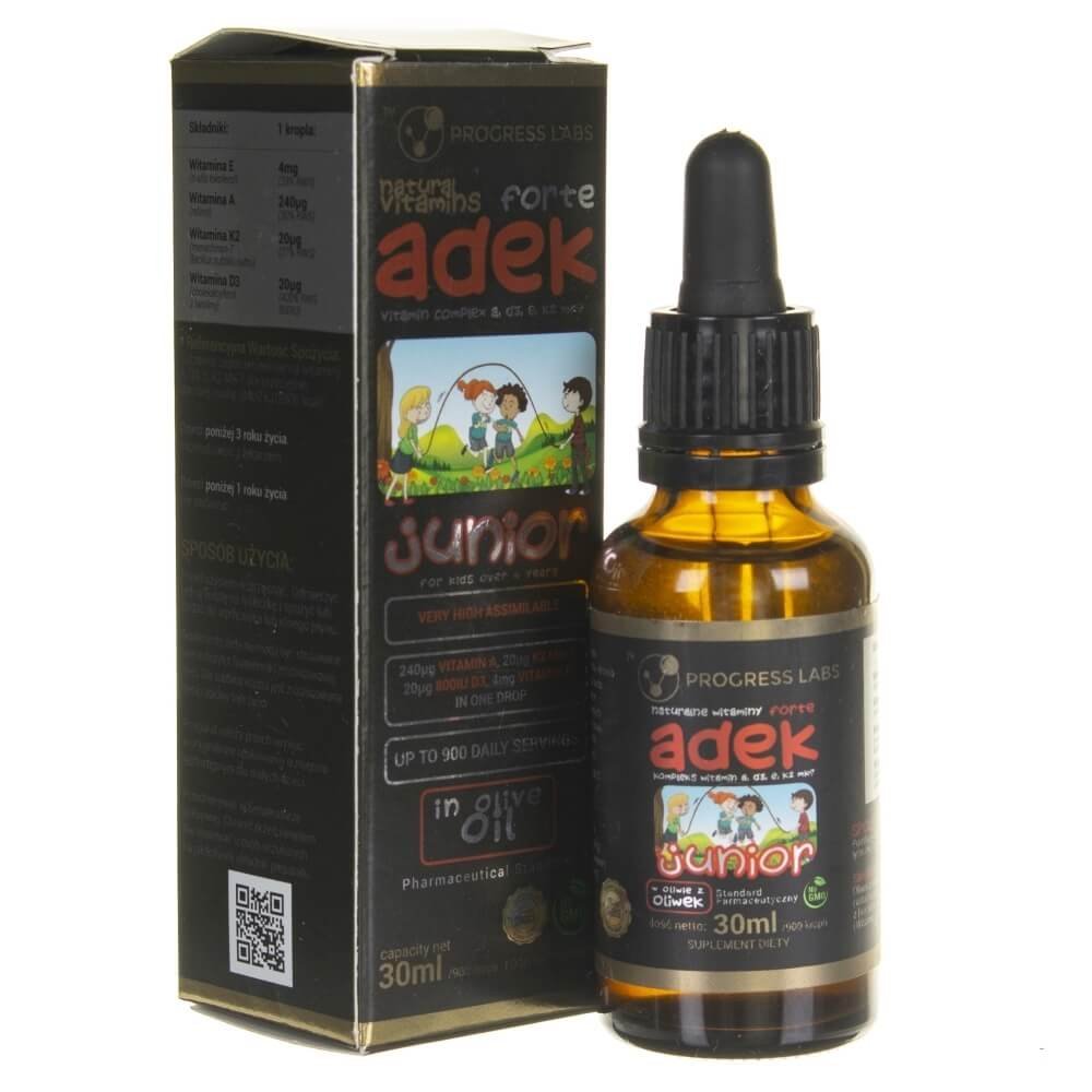 Progress Labs Progress Labs ADEK Junior FORTE dla dzieci - 30 ml PL414728