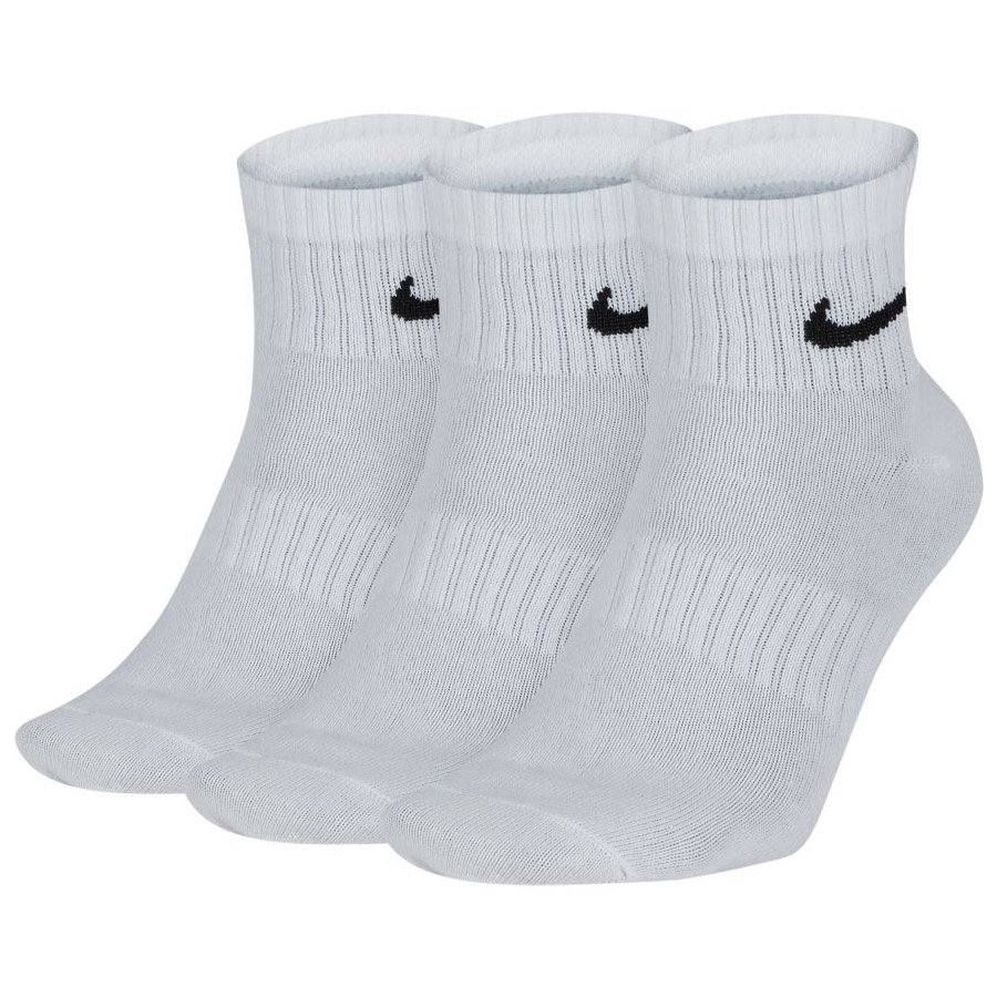 Nike, Skarpety męskie, 3-pack, Everyday Lightweight Ankle SX7677 100, biały, rozmiar 42/46