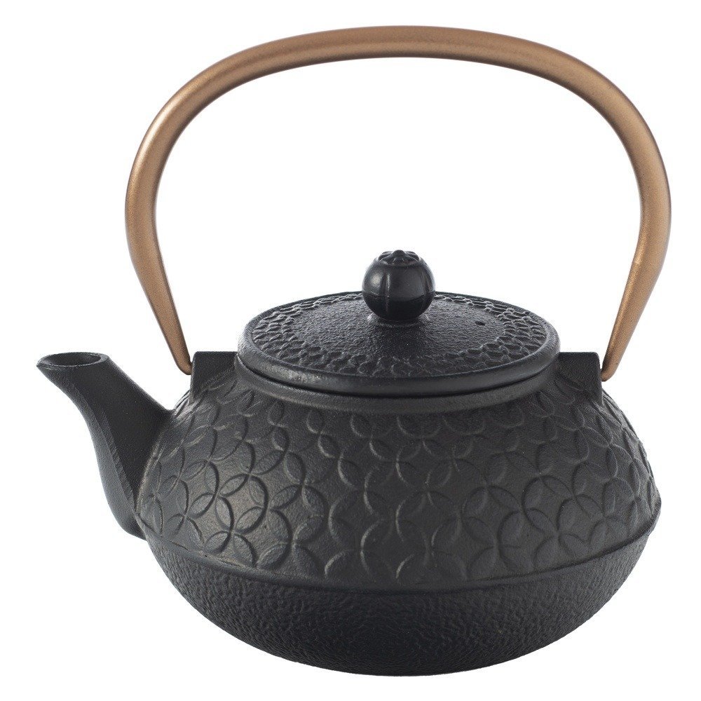 Secret de Gourmet Dzbanek do herbaty BLACK FLOWER ceramiczny 1 L kolor czarny 160645