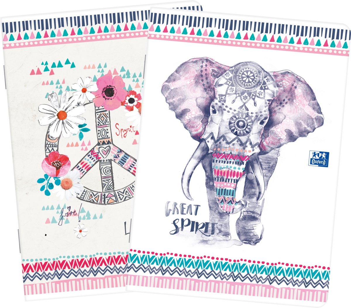 Oxford Allmix Zeszyt BOHO A6 48k kratka 400114803