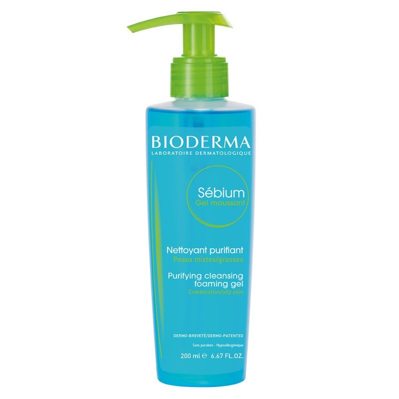 Bioderma Sebium moussant antybakteryjny żel do mycia twarzy 200ml