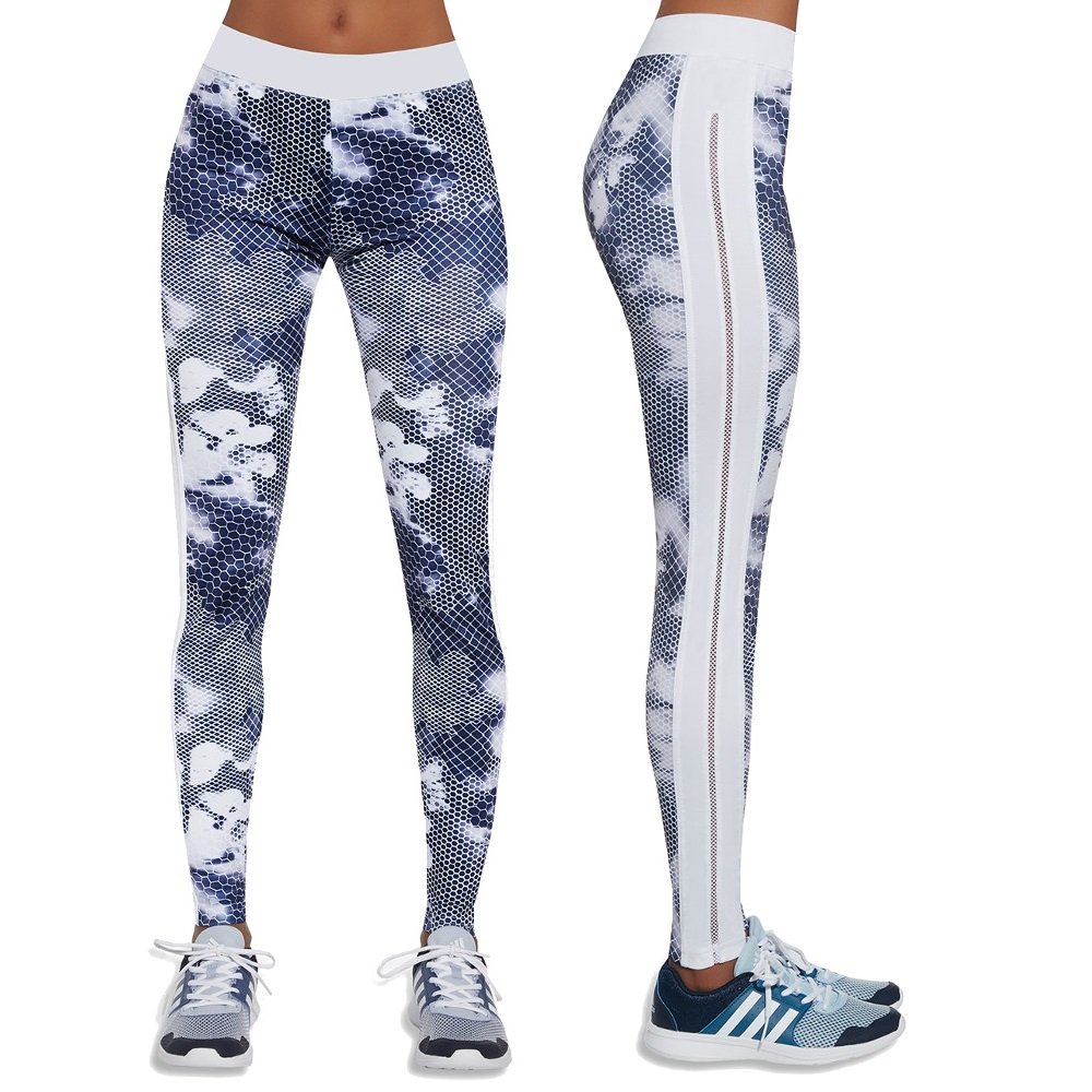 Bas Black, Legginsy damskie, Code, niebieski, rozmiar XL