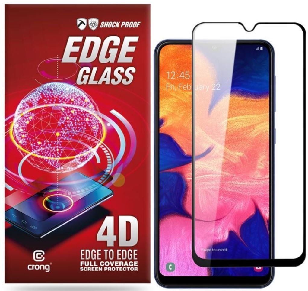 Samsung Crong Crong Glass Edge - Szkło full glue na cały ekran Galaxy A10