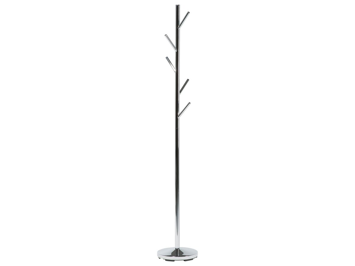 Beliani Wieszak srebrny - na ubrania - stojący - stojak - ALLEN