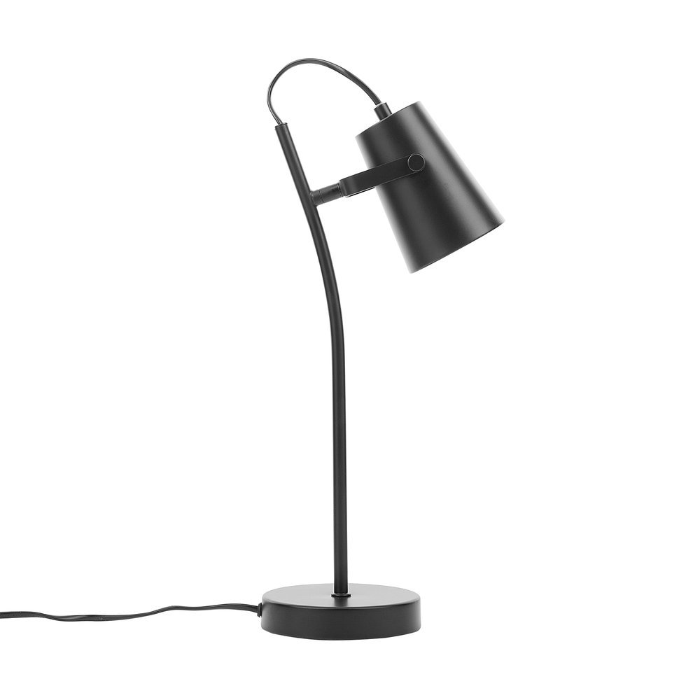 Beliani Lampa stołowa czarna 39 cm FLINT